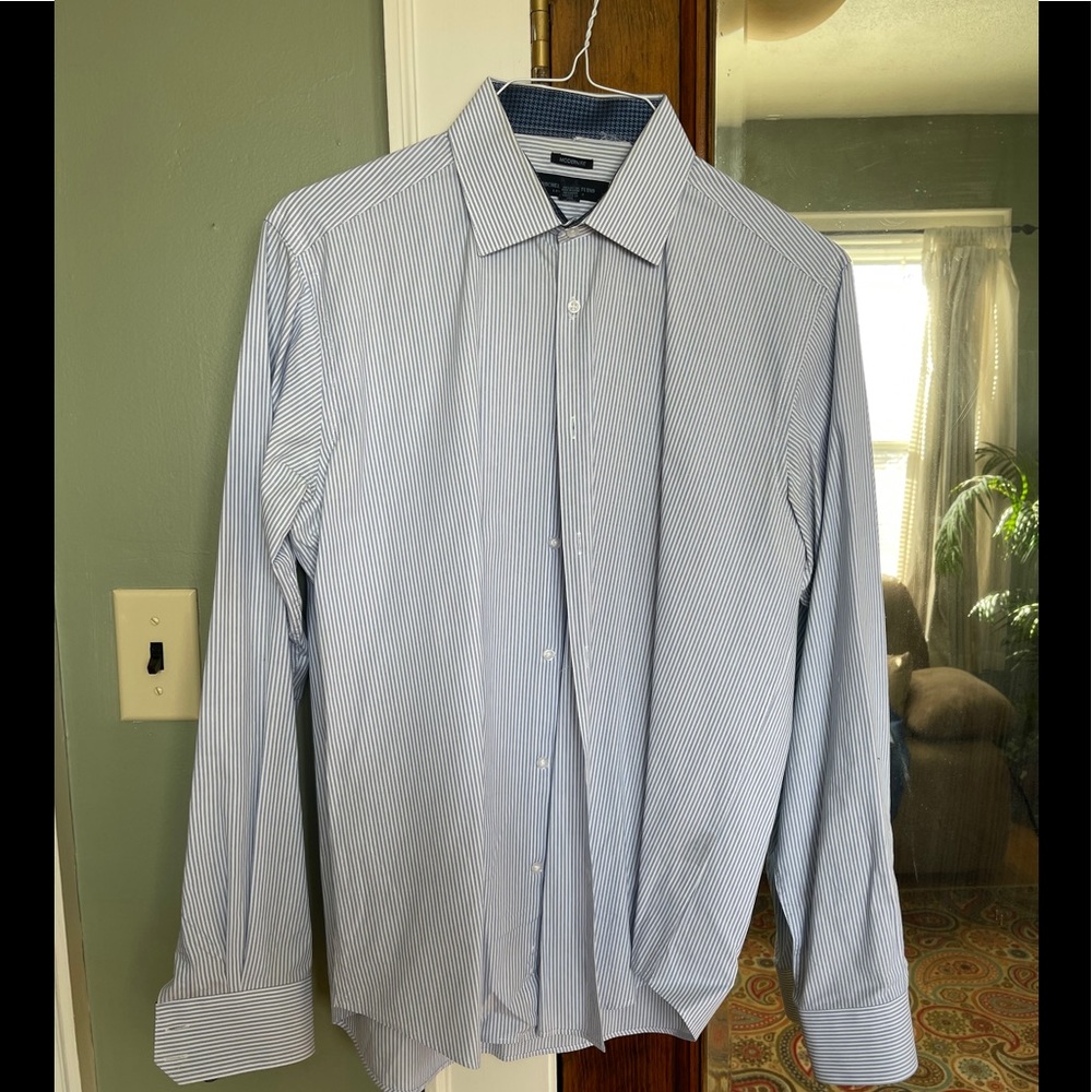 Blue Men’s Dress Shirt 16 | 34/35 Modern Fit